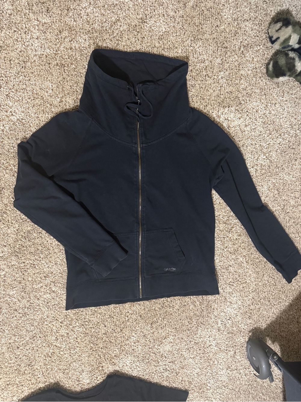 Black zip up Calvin Klein Jacket